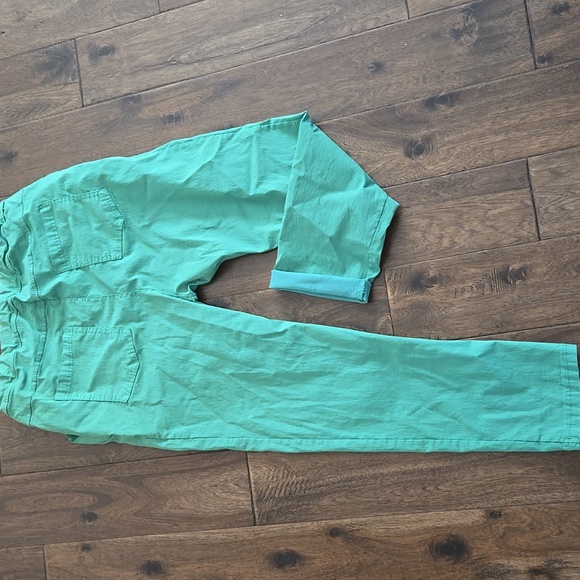 Teal Drawstring Pants - Picture 3 of 4